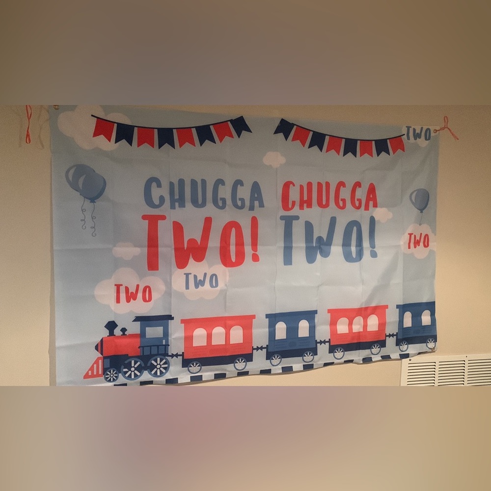 Chugga Chugga Two Two Banner Sign